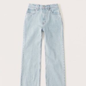 Abercrombie & Fitch “ the 90s relaxed Jean” high rise. Very light wash.